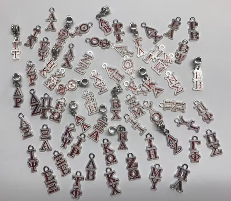 2 Letter - Greek Chapter Charm