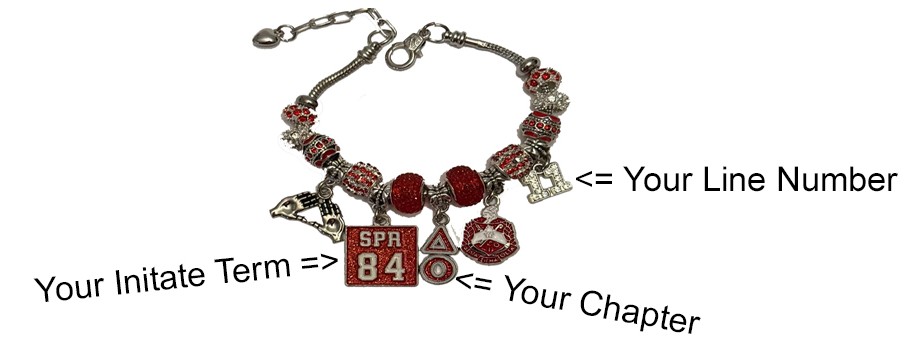 Deltaversary 8 Charm Bracelet
