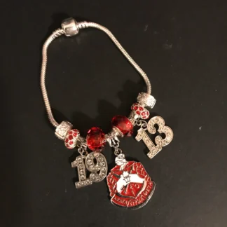 8” 1913 Delta charm bracelet