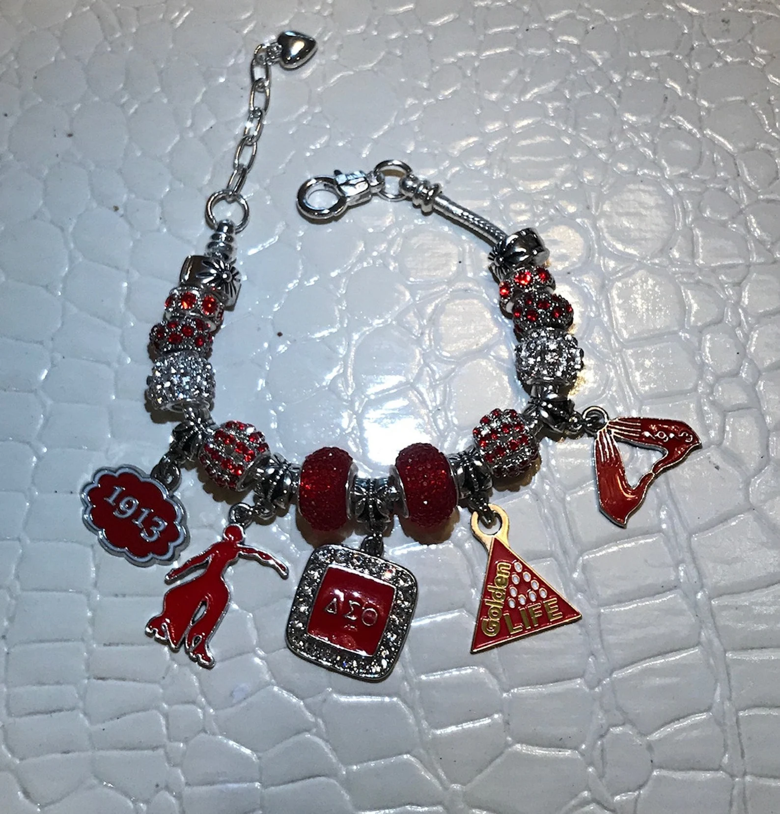 Golden Life European Style Charm Bracelet