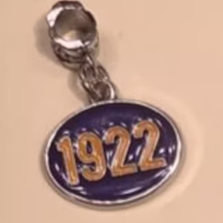 Blue and Gold 1922 Charm