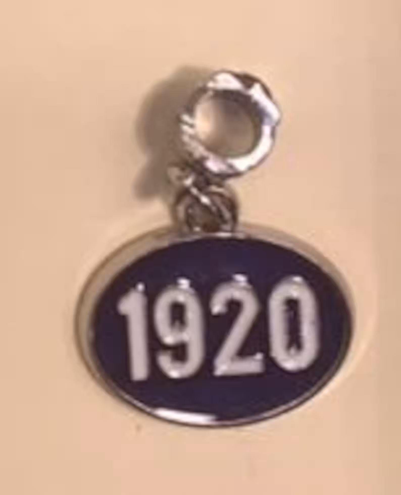 Blue and White 1920 Charm