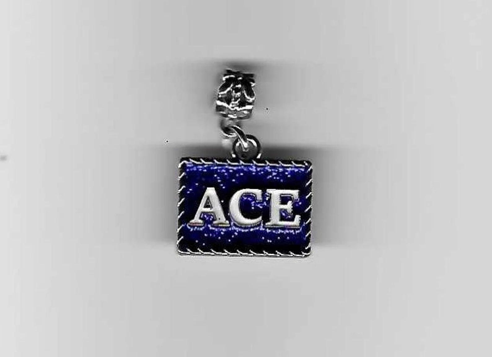 Ace - Blue & White - Custom Charm