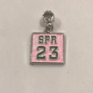 Pink and Green Initiate/Pledge Term Year Charm (1963-2025)