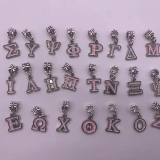 Greek Letter - Pink & Green