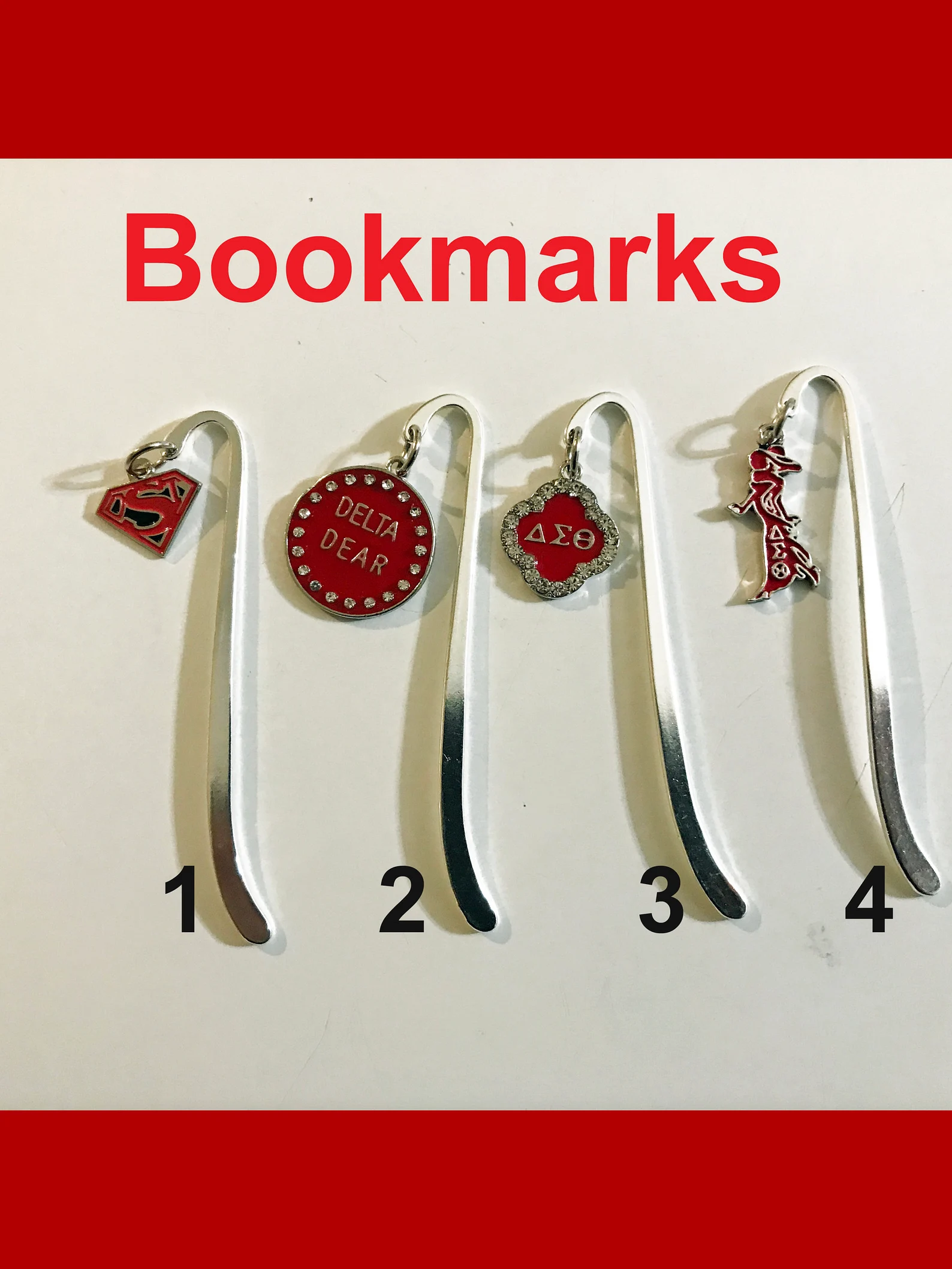 Charm Bookmark: Readers Gift, Handmade Metal Bookmark (3.5 inches)
